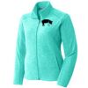 Port Authority® Ladies Heather Microfleece Full-Zip Jacket Thumbnail