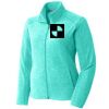 Port Authority® Ladies Heather Microfleece Full-Zip Jacket Thumbnail