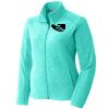 Port Authority® Ladies Heather Microfleece Full-Zip Jacket Thumbnail