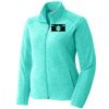 Port Authority® Ladies Heather Microfleece Full-Zip Jacket Thumbnail