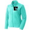 Port Authority® Ladies Heather Microfleece Full-Zip Jacket Thumbnail