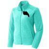 Port Authority® Ladies Heather Microfleece Full-Zip Jacket Thumbnail