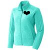 Port Authority® Ladies Heather Microfleece Full-Zip Jacket Thumbnail