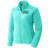 Port Authority® Ladies Heather Microfleece Full-Zip Jacket Thumbnail