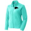 Port Authority® Ladies Heather Microfleece Full-Zip Jacket Thumbnail