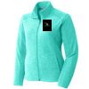 Port Authority® Ladies Heather Microfleece Full-Zip Jacket Thumbnail