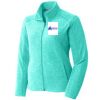 Port Authority® Ladies Heather Microfleece Full-Zip Jacket Thumbnail