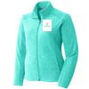 Port Authority® Ladies Heather Microfleece Full-Zip Jacket Thumbnail